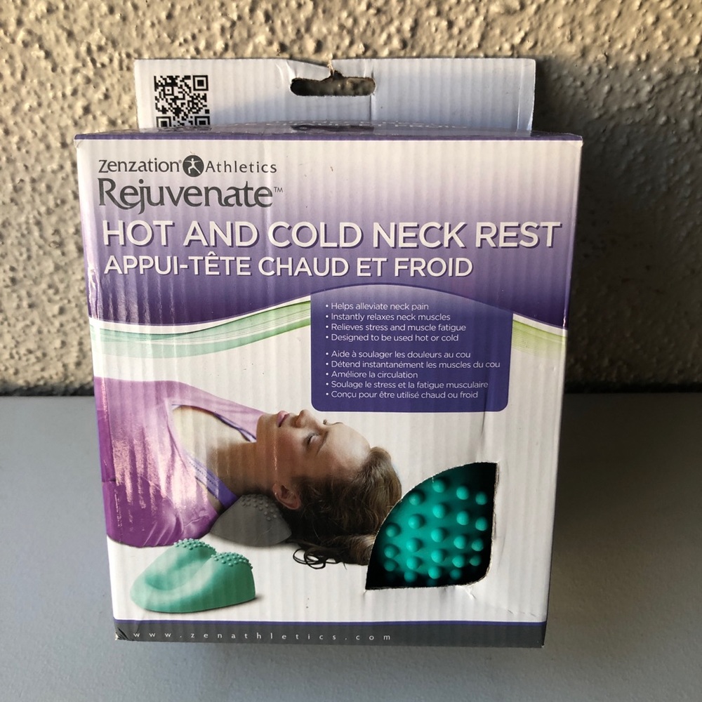 Rejuvenate Neck Rest ZENZATION ATHLETICS Hot and Cold Neck Rest NIB